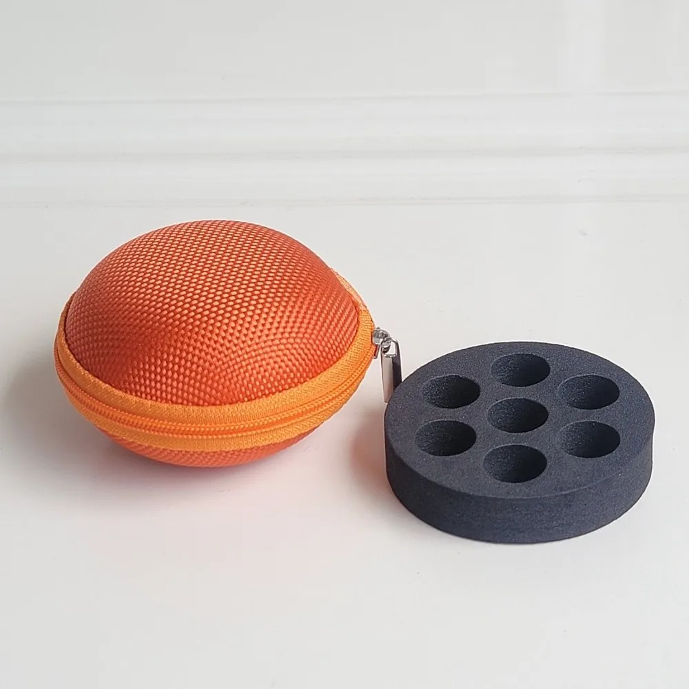 EVA Foam Insert Essential Oil Storage Bag Portable Polyester Roller Bottle Carrying Case Multi Slot Interior Bottle Storage Bag