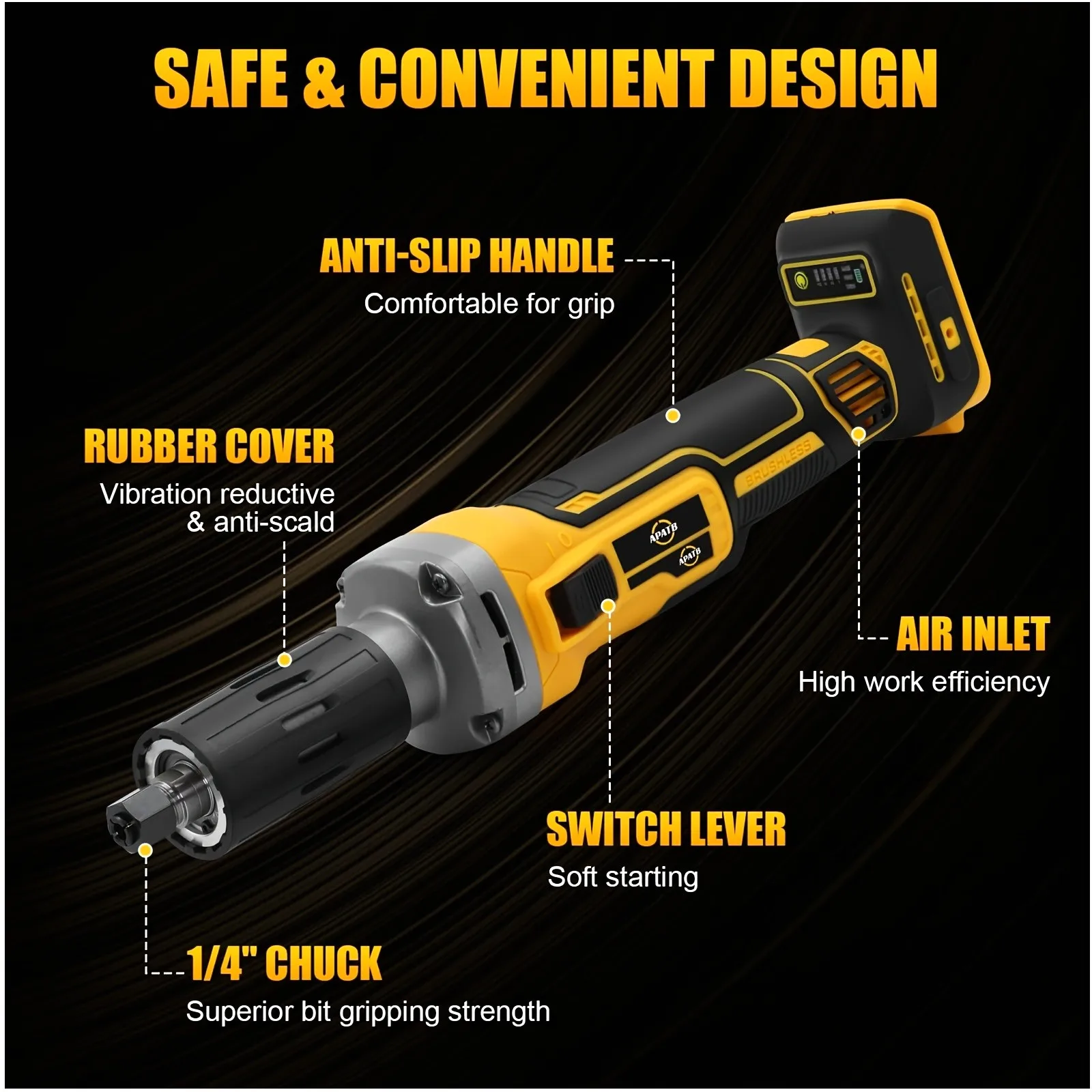 Cordless Brushless Die Grinder – 1/4