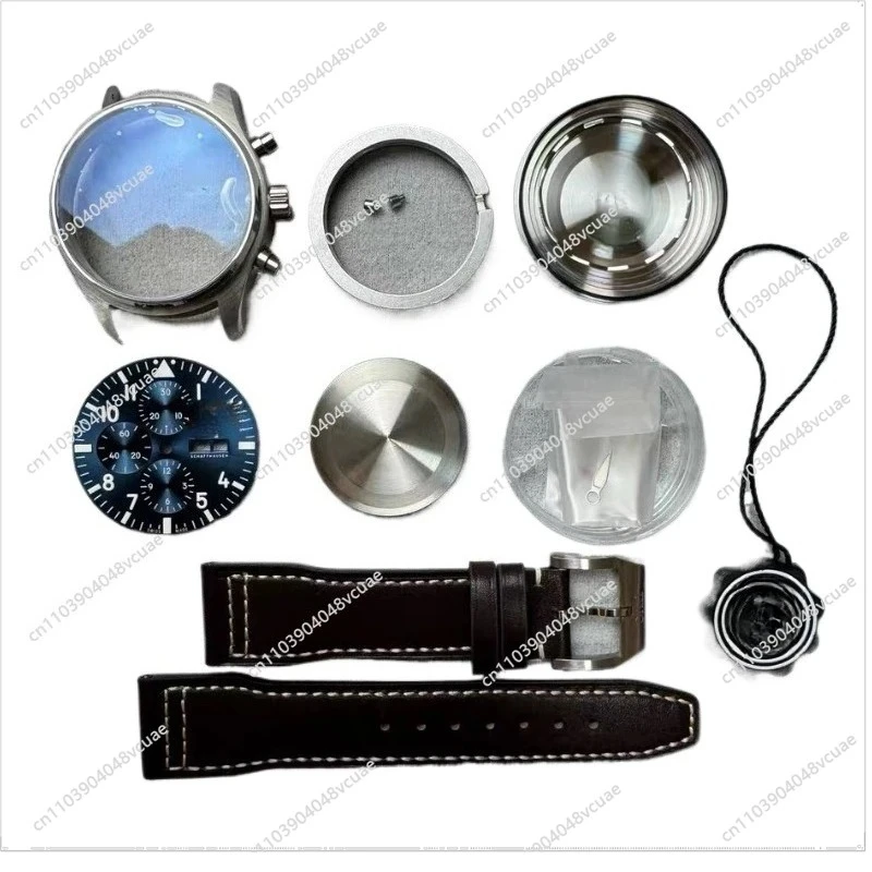 For Watch Accessories, Pilots, for ETA7750 Movement Case Full Set of Sapphire Case Diameter 43mm Case Thickness 15mm