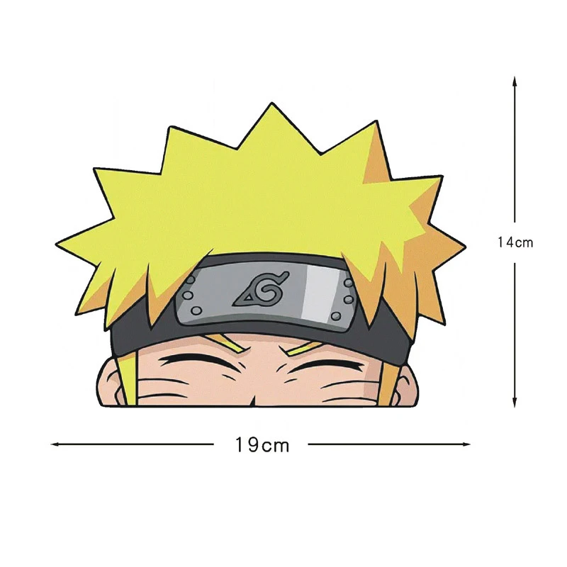 Naruto Peek Aufkleber diffuse Aufkleber Papier Sasuke Auto Aufkleber wasserdicht Laptop Fenster PVC Anime Aufkleber