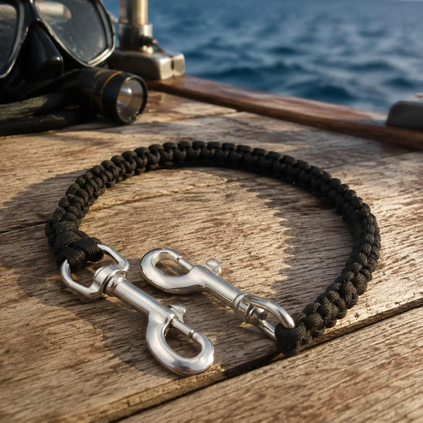 Diving Gear Camera Lanyard with Stainless Steel Swivel Snap Hooks for Snorkeling and Scuba Photo Use