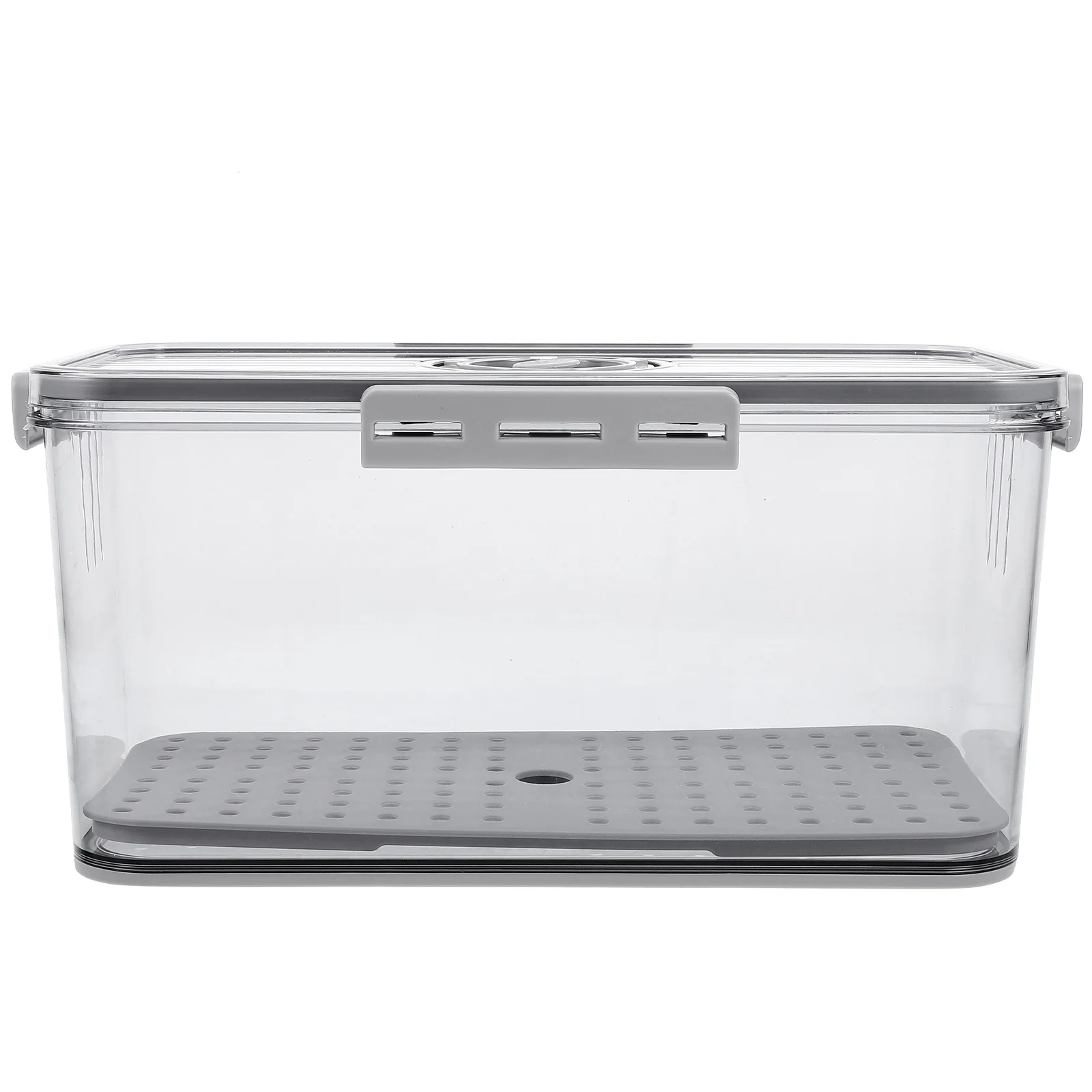 

Timing Recording Bread Storage Container Clear Airtight Sealed Kitchen Fridge Food Organizer Box Timing Recording Bread Box