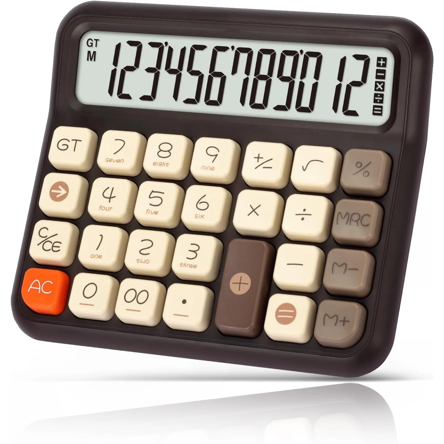 

Calculators Desktop 12 Digit, Cute Calculator with Extra Large LCD Display and Buttons, for Office, School, Use