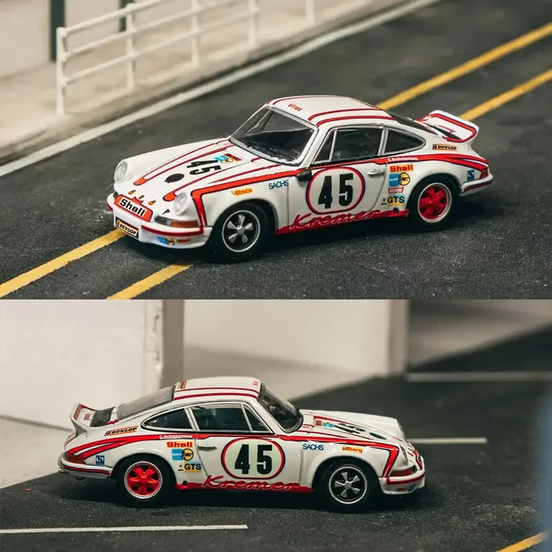 

PreSale TW 1:64 Porsche 911 Carrera RSR 2.8 24h Le Mans 1973 #45 Winner Diecast Car Model Collection Toys Tarmac Works