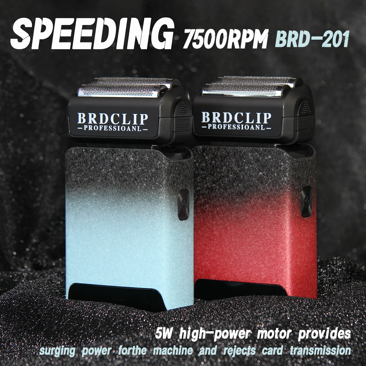 

BRDCLIP профессиональная машинка для стрижки волос BRD-201 мужская бритва 7500 об/мин с двойной сеткой Type-C с зарядкой аккумулятор 1200 мАч триммер для волос