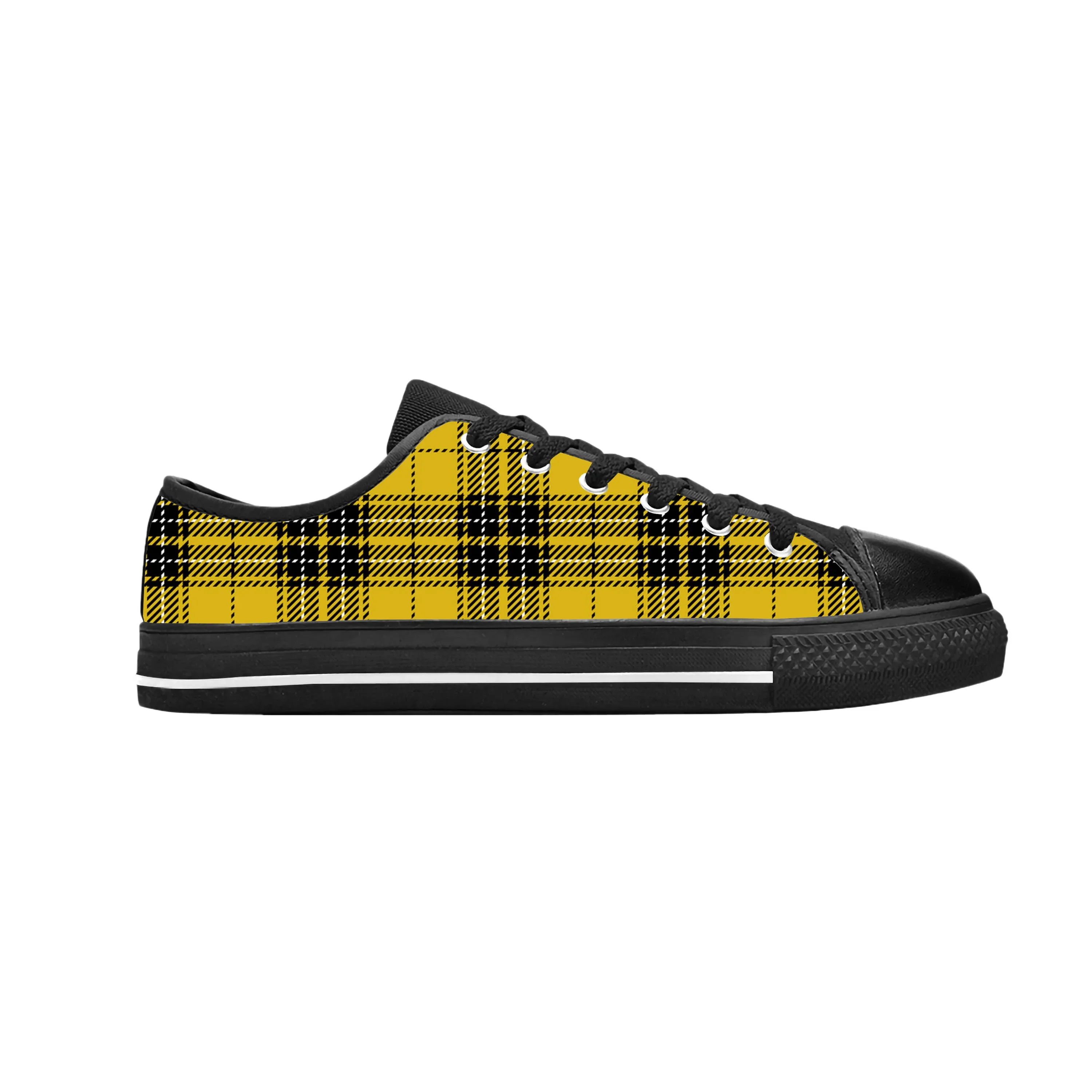 Macleod Schotse Stewart Clan Tartan Plaid Oude Casual Stoffen Schoenen Lage Top Comfortabel Ademend 3d Print Heren Dames Sneakers