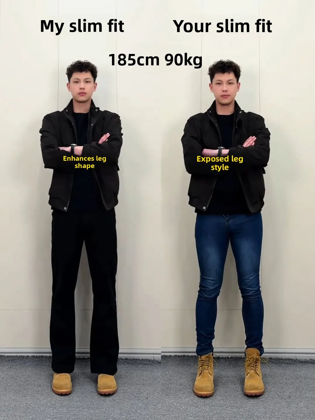 

plus Size Men's Bla Denim Straight Leg Jeans Slimming Vibe Flared American High Street Knife Wear Resistant Teens Youth