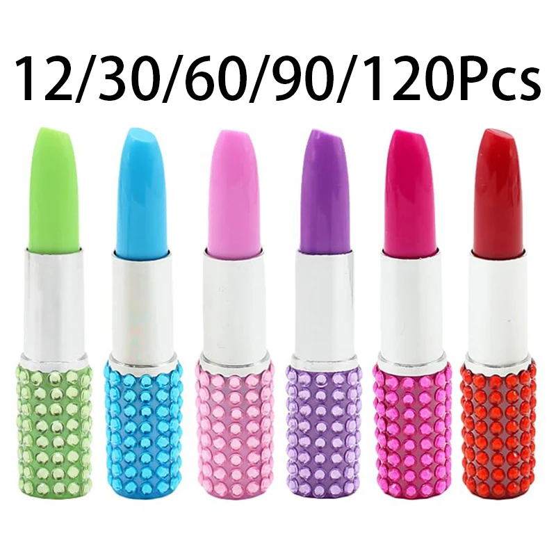 

12-120Pcs Lipstick Shape Ballpoint Pen for Promotion Fanny Ball Point