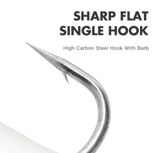 Thiết bị câu cá mồi nhợt sáng flash kernels sloop câu cá mồi da Thiết bị sáng lấp lánh tài khoản câu cá với móc carbon cao 1 Gói 10 Turvira nhân tạo bán hàng chính - 5