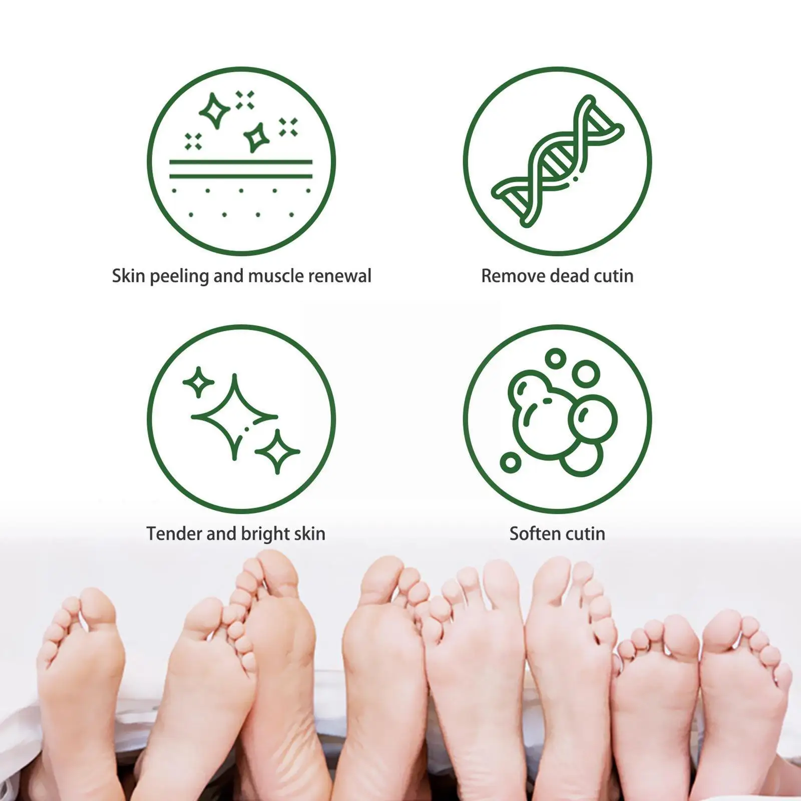 1 Pair Foot Peel Mask Feet Exfoliating Mask Foot Spa Socks Scrub For Remove Dead Skin Exfoliating Heels Foot Peeling Mask R4H5