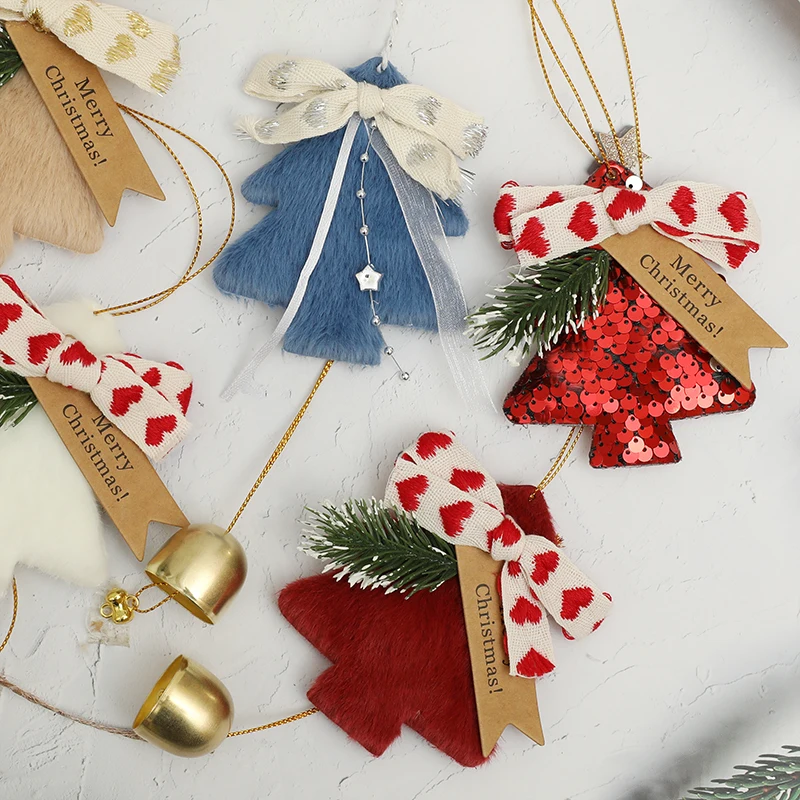 Kerstboom Hangende Hangers Gelukkig Nieuwjaar Bell Hanger Vrolijke Kerstversiering Voor Thuis Kerst Ornamenten Navidad Geschenken