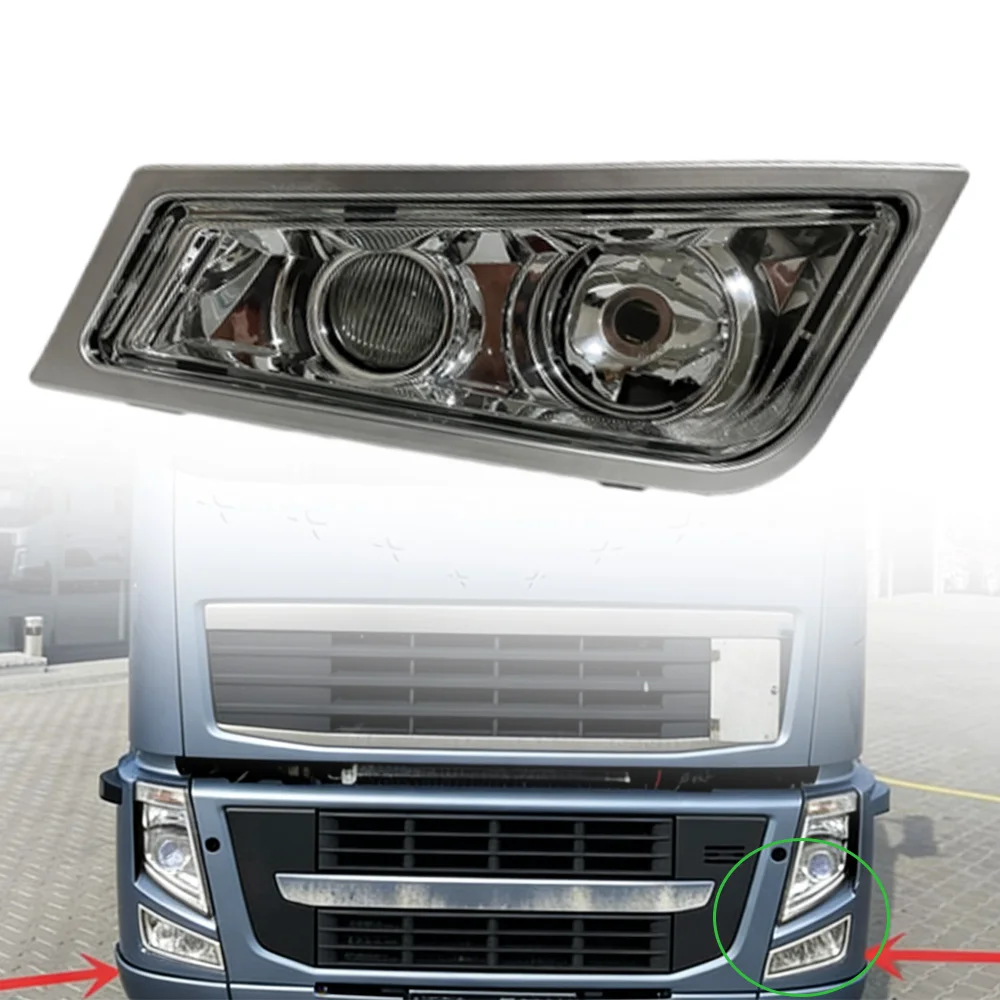 

1 pcs For Volvo FH13 FH16FM500 FH500 FM9 FM12 FM13 2008-2013 Truck Front Bumper Fog Light 21297917 21297918 Truck Fog Light