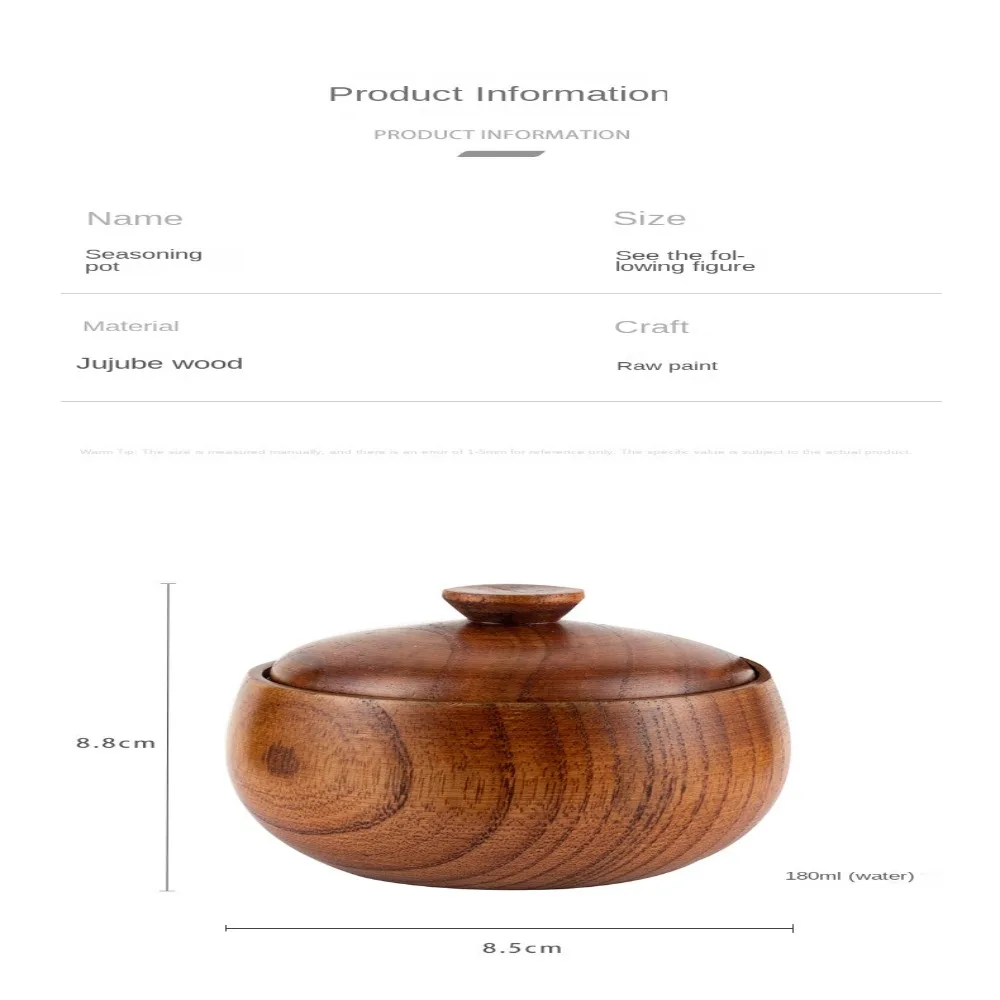 Vintage Wooden Seasoning Jar 5