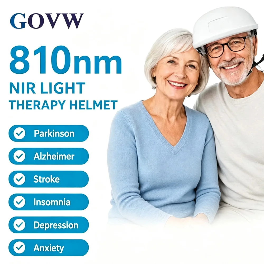 Parkinson's Stroke Recovery 810nm NIR Light Therapy Helmet Photobiomodulation PBM Machine for Neurodegenerative Disease