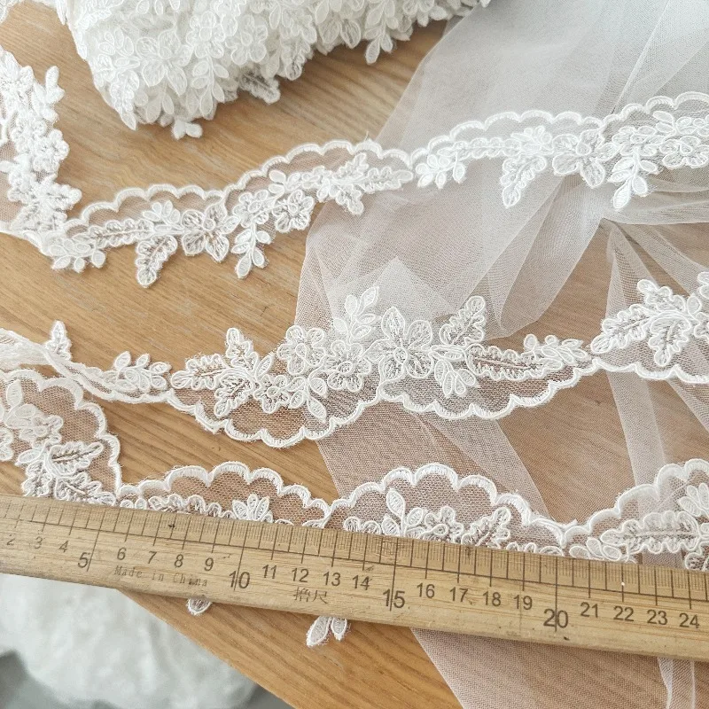 جديد أزياء بوتيك سليم سيارة العظام الرموش الدانتيل صائق النسيج اليدوية DIY الحجاب فستان الزفاف الملابس اكسسوارات الديكور