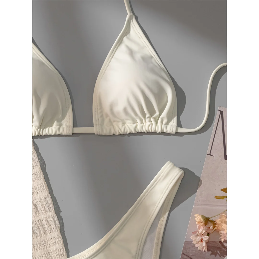 Mit langen Ärmeln, rückenfreiem Bikini, Damen-Badebekleidung, dreiteiliges Bikini-Set, Badeanzug, Badebekleidung, Schwimmbekleidung V5641 – Detail 27