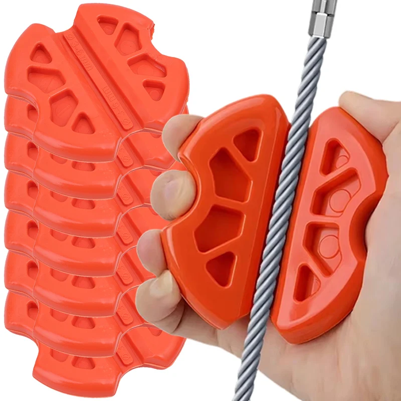 Wire Pulling Tool with Anti-Slip Rubber Grip Portable Perforated Tube Cable Puller for Electricians Handheld Wire Gripping