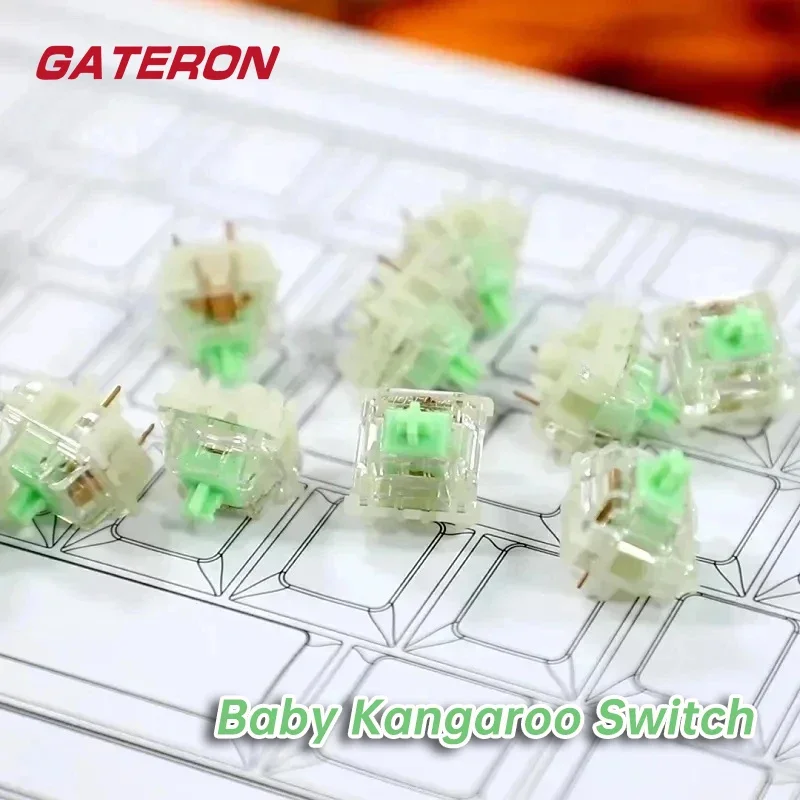 GATERON Kangaroo Switch Mechanical Keyboard Tactile Switch 5Pin 59g Hot Swappable Mechanical Switches for KeyboardGATERON Kangar