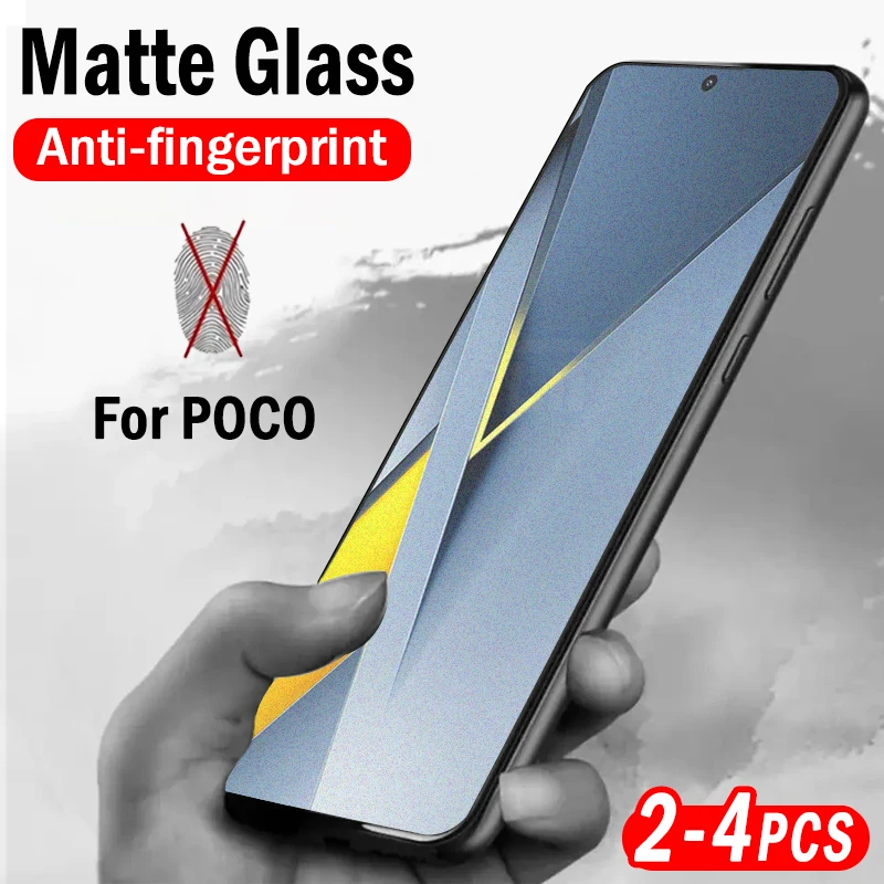 

Anti Glare Matte Tempered Glass for Xiaomi Poco F8 Pro F7 Ultra F6 F5 F4 F3 Screen Protector Poco M7 M6 Plus M5 Frosted Glass