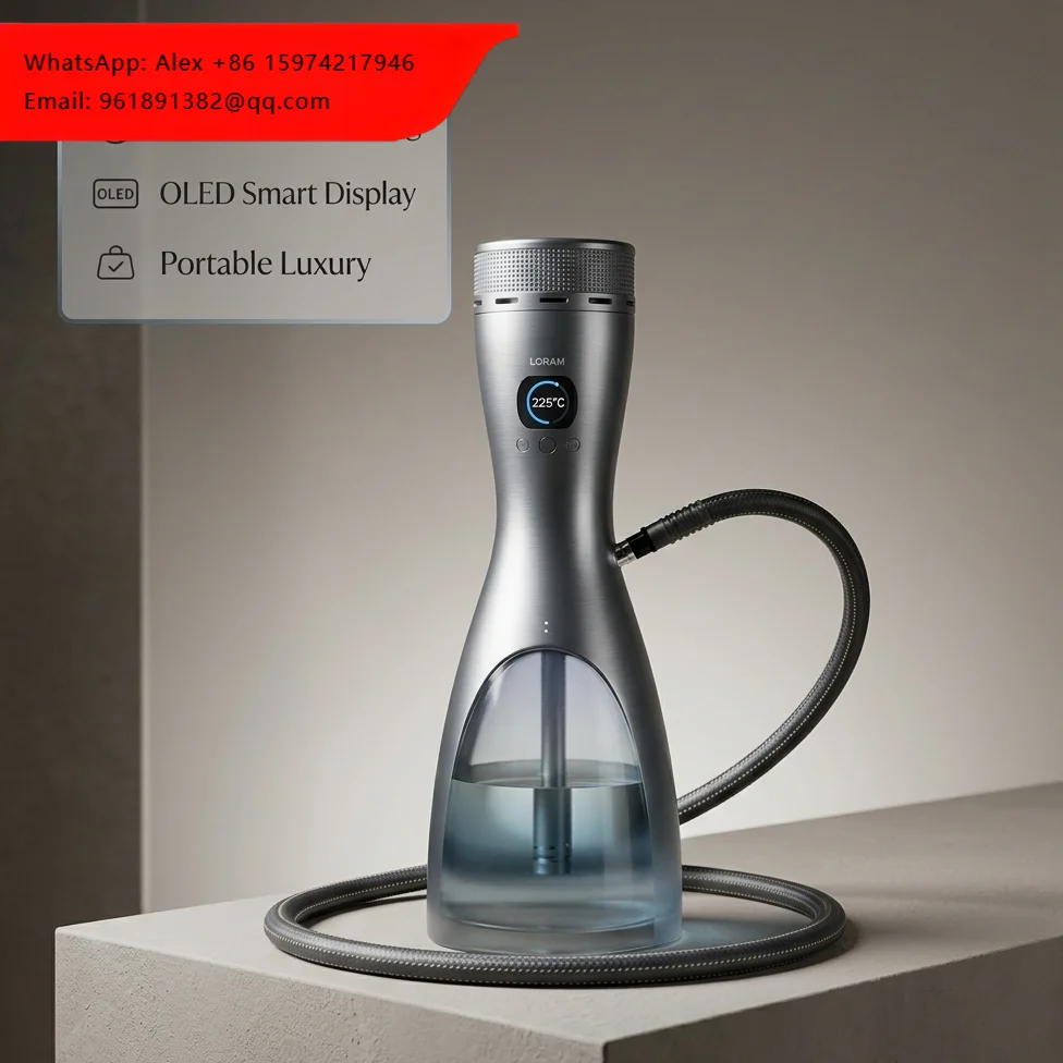 

Russia Electric Hookah Portable Shisha With LED Light Luxury Hookah Set Shisha Carbon-free Russia Hookah E-hookah Set