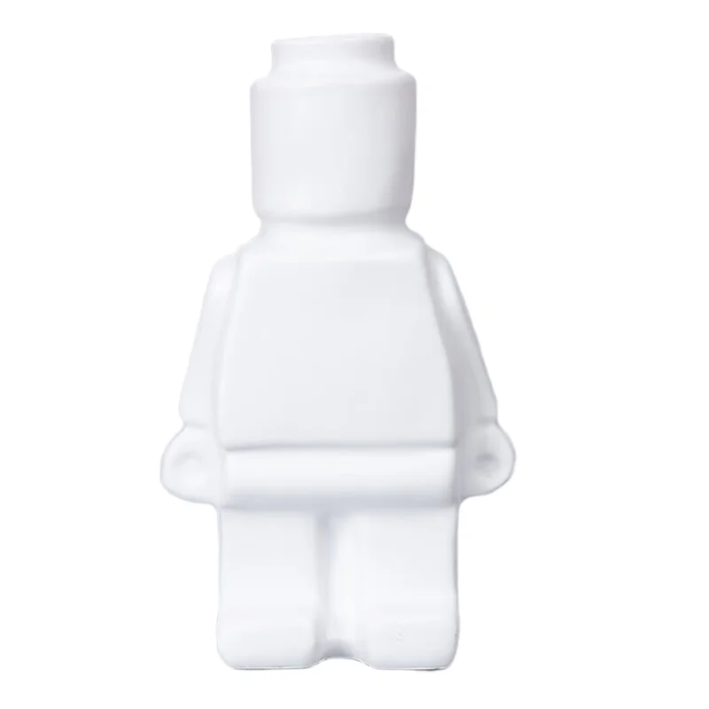 ABZL Decorazione d'interni moderna Articoli Vaso robot Vaso da fiori per interni Decorazioni per scrivania da ufficio