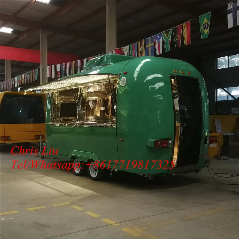 Reboque móvel de comida rápida, cachorro-quente, café, bar, bolha, chá, caminhão de comida, quiosque móvel de venda de cozinha