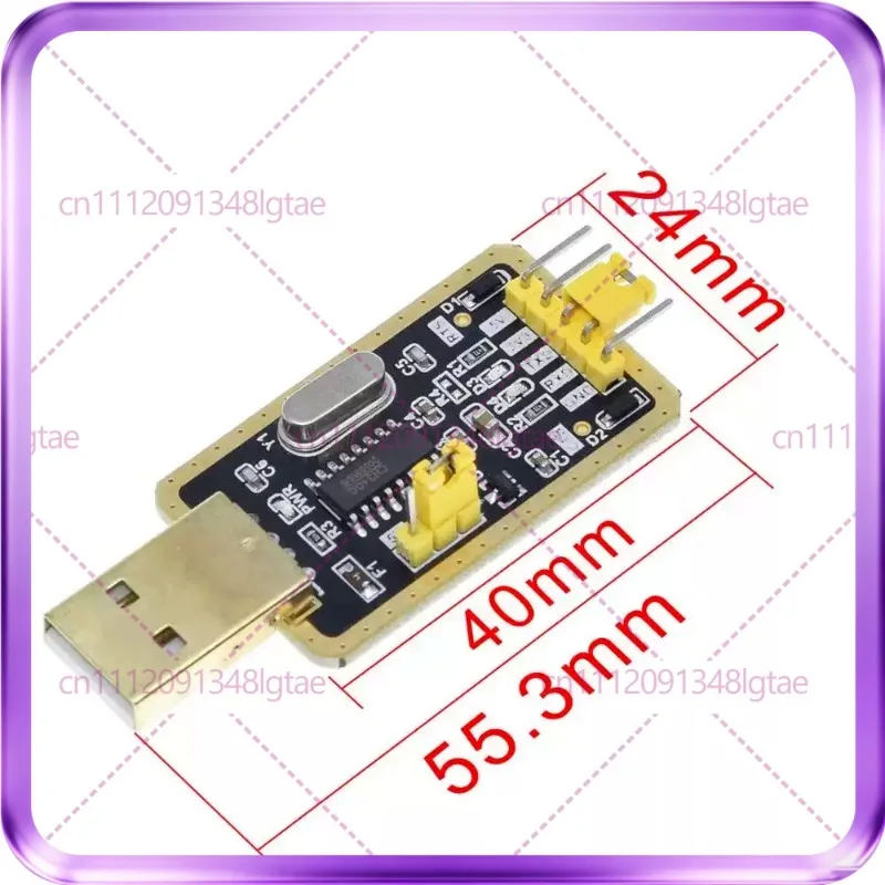 3pcs Local tyrant gold CH340G to serial port Zhongjiu upgrade small board ttl brush cable RS232 liter USB to TTL module