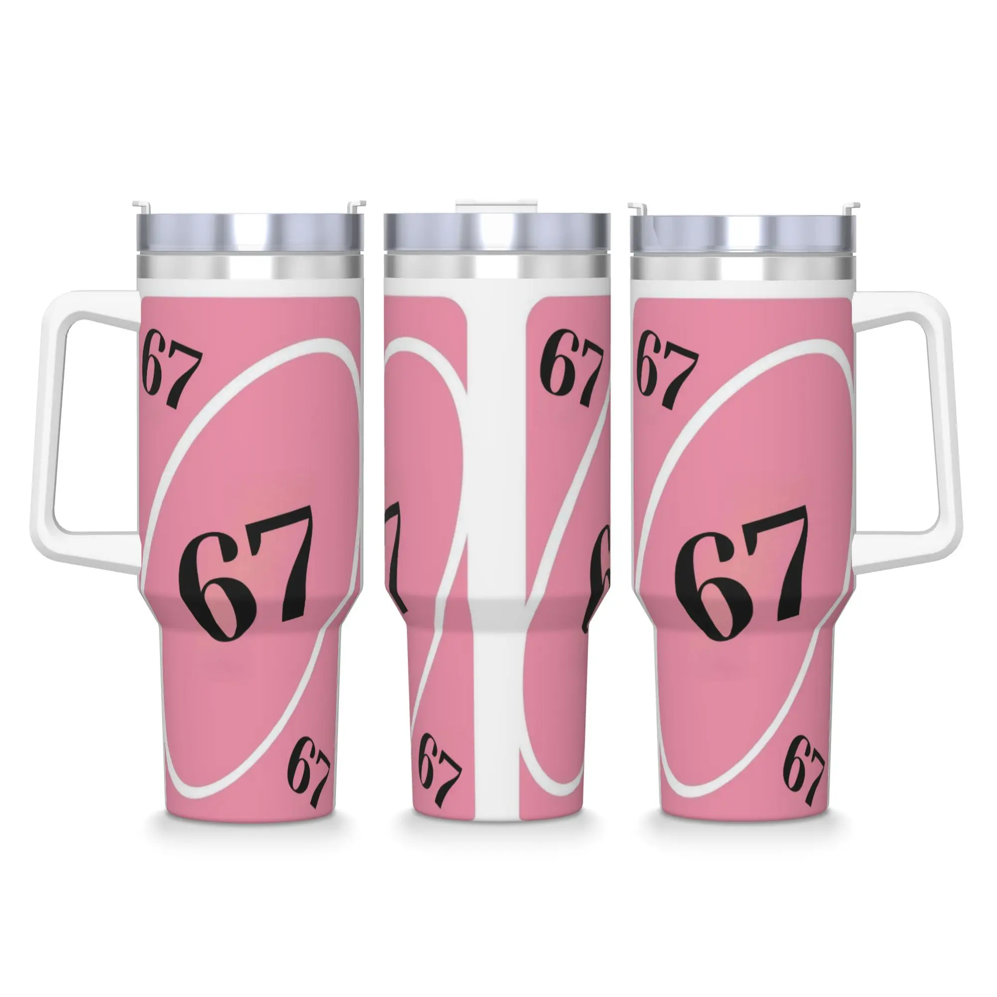 67 Six Seven Meme Tumbler  Hot Drinks Water Bottle Heat Preservation Stainless Steel Thermal Cups Custom Camping Mugs Cup