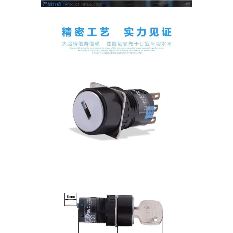 Robot three level key switch DX100 JZRCR-YPP01-1 teaching pendant selection switch