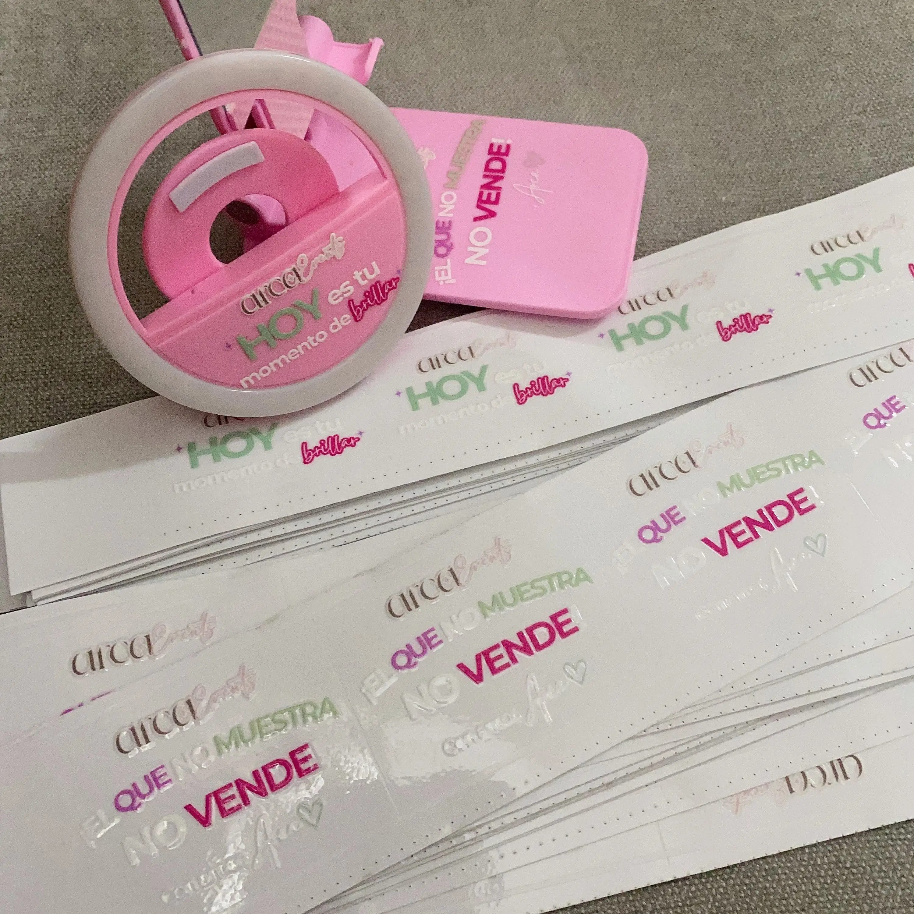 50PCS Customized waterproof glossy 3D color UV transfer printing label, brand logo, durable sticker label, self-adhesive