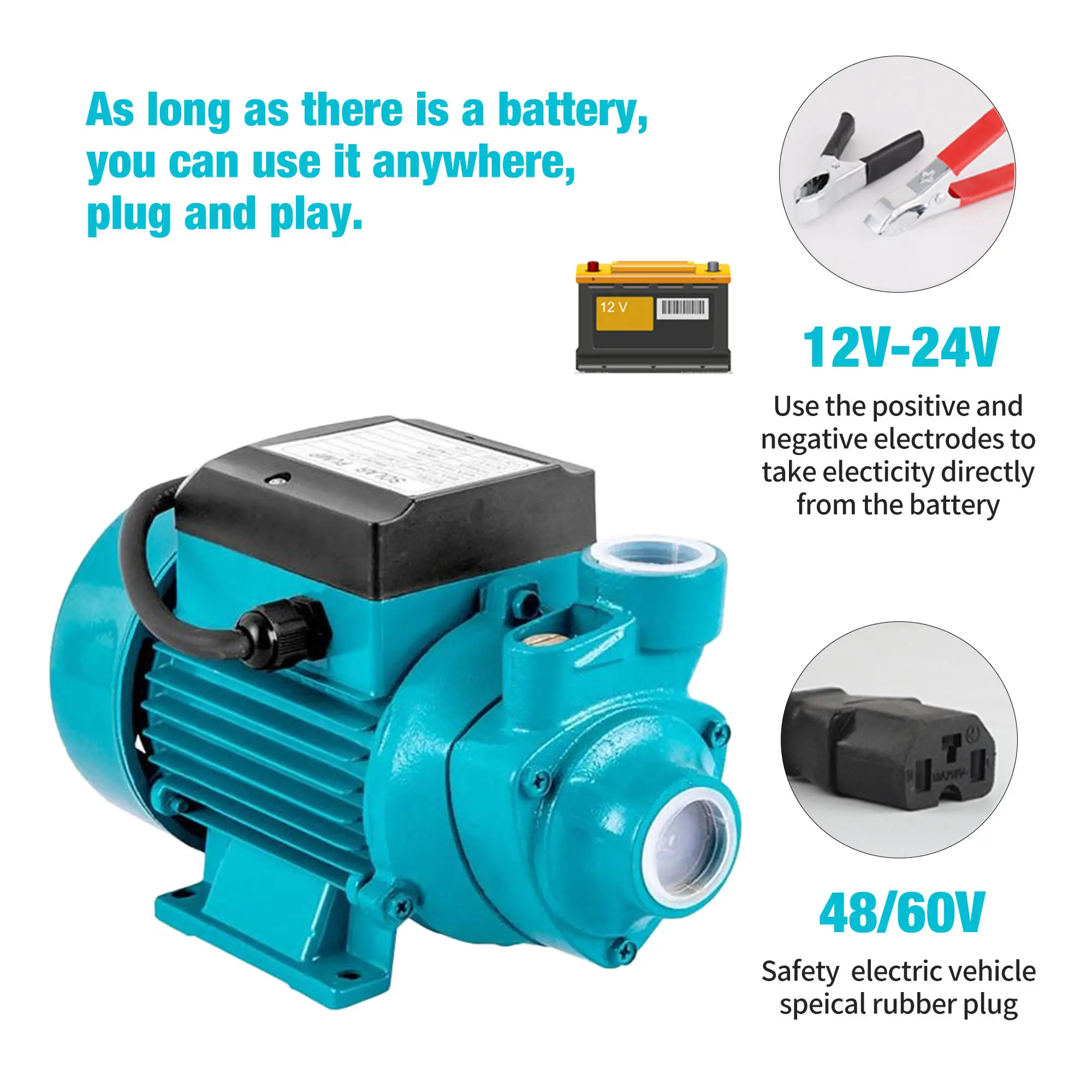 DC VORTEX High Pressure Single-stage Self Priming Centrifugal Electric Stainless Steel Pump