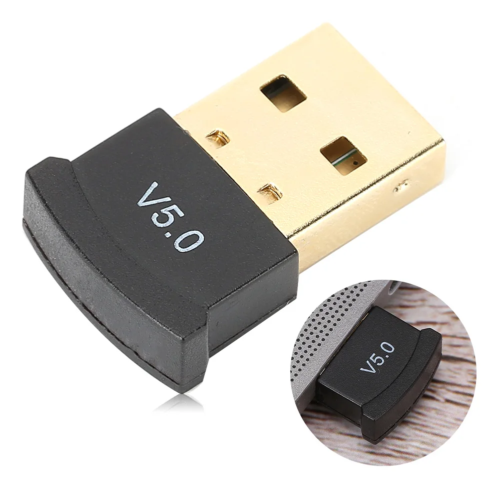 5.0 Adapter Dual Mode   Wireless Audio Adapter Multiple Languages Low Energy Consumption for TV