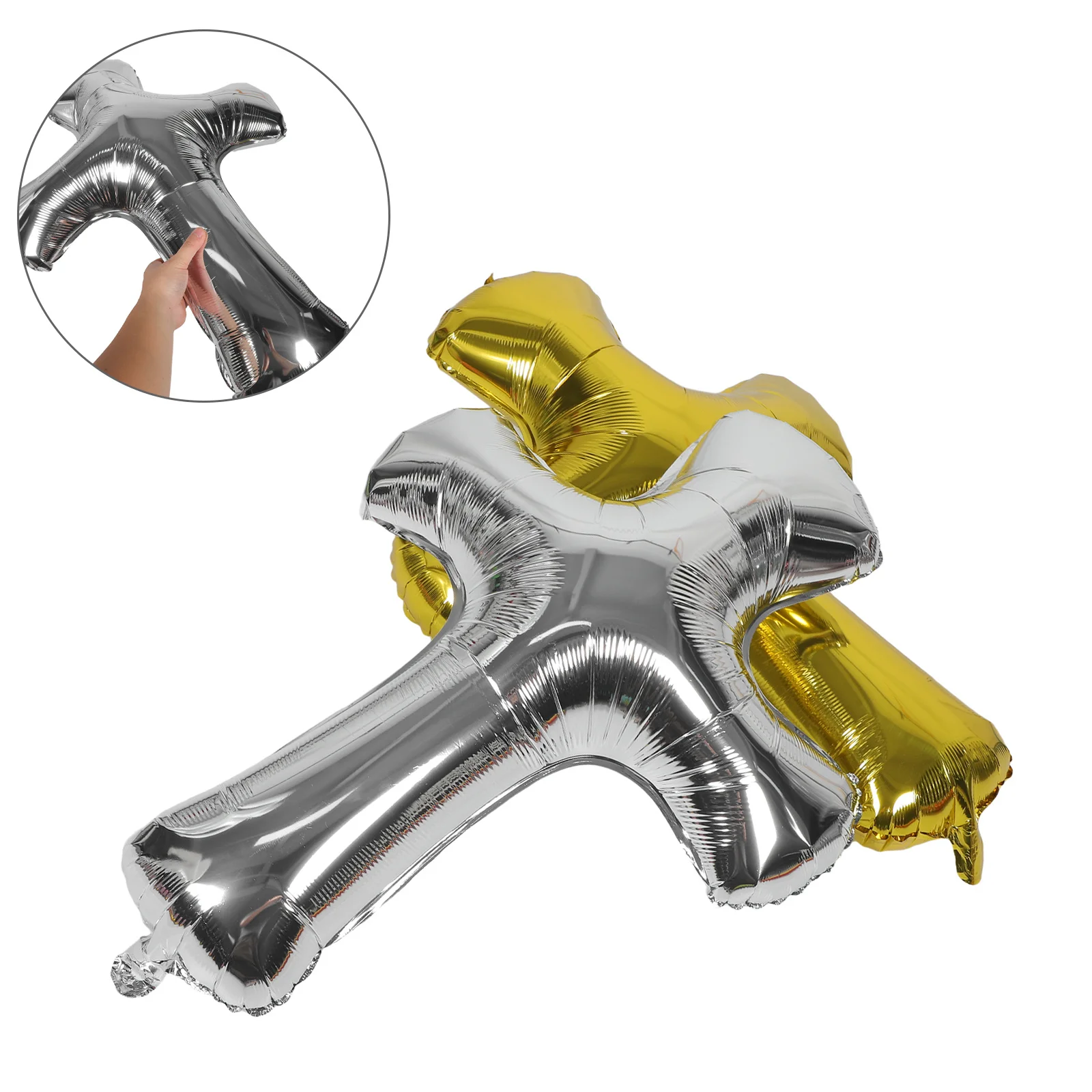 10 шт. 3D религиозные крестовые шары из фольги, набор воздушных шаров для украшения крещения на день рождения для использования в помещении и на открытом воздухе