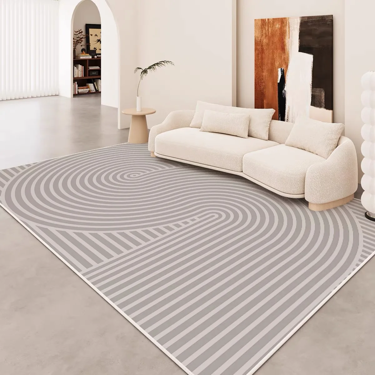 VIKAMA Simple Light Luxury Crystal Velvet Carpet Home Decorate  Living Room Mats Bedroom Rugs Balcony Entey Floor Door  Blanket view 5
