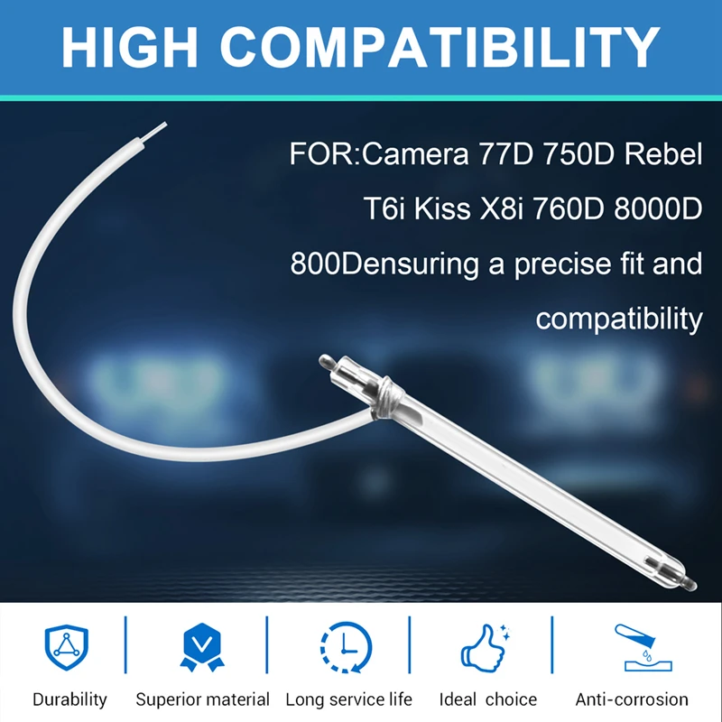 Blitzlampe für Canon 77D 750D Rebel T6i Kiss X8i 760D 8000D 800D Xenonröhre Ersatz