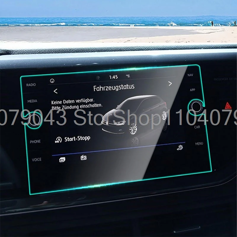 Película de vidrio templado para Volkswagen vw polo/VW Polo 6 Discover Media 2018 2019 8 pulgadas pantalla de navegación GPS para coche antiarañazos