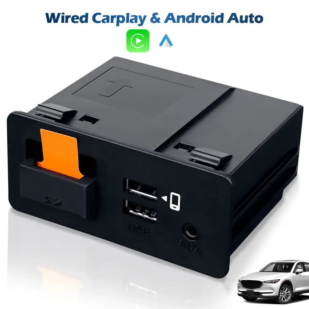 

New Car USB HUB Adapter Auto CarPlay Android for Mazda 2 3 6 CX3 CX5 CX9 MX5 miata 2016-2019 TK78669U0C Mazda Retrofit Kit