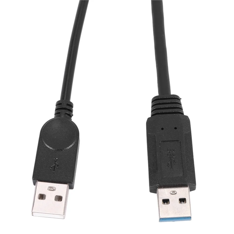 2X Hitam USB 3.0 Perempuan Ke Dual USB Laki-laki Kabel Ekstensi Y Data Daya Ekstra untuk Hard Disk Seluler 2.5 Inci