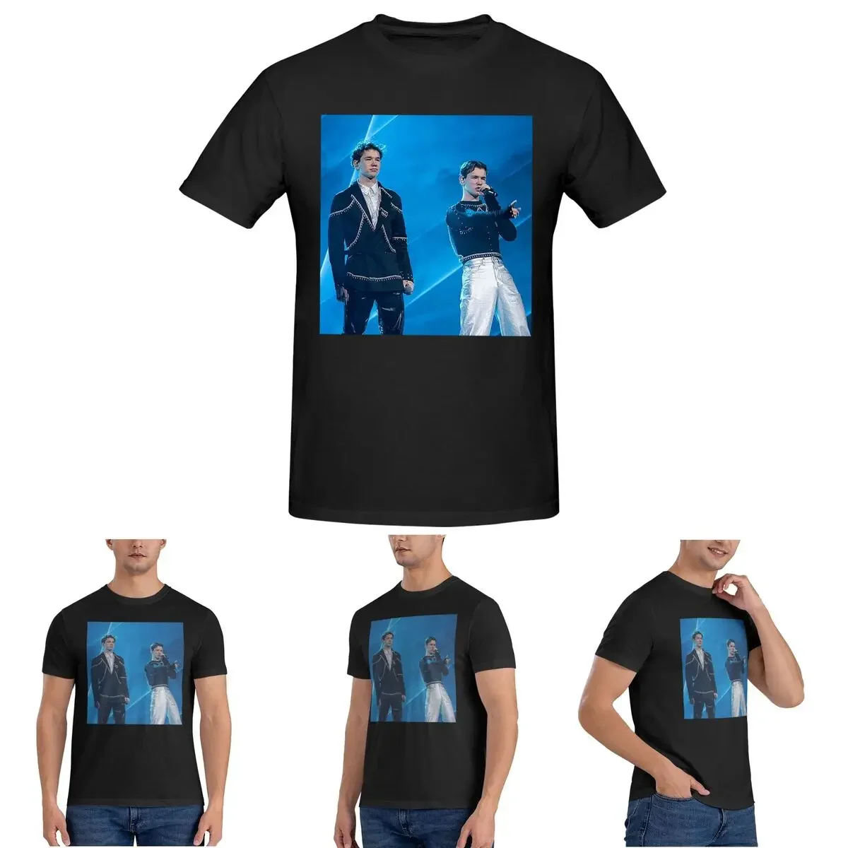 

Маркус и Мартинус Швеция Норвегия Евровидение Футболка для мужчин Хлопковые футболки Мужские футболки Короткие летние топы с круглым вырезом S-6XL