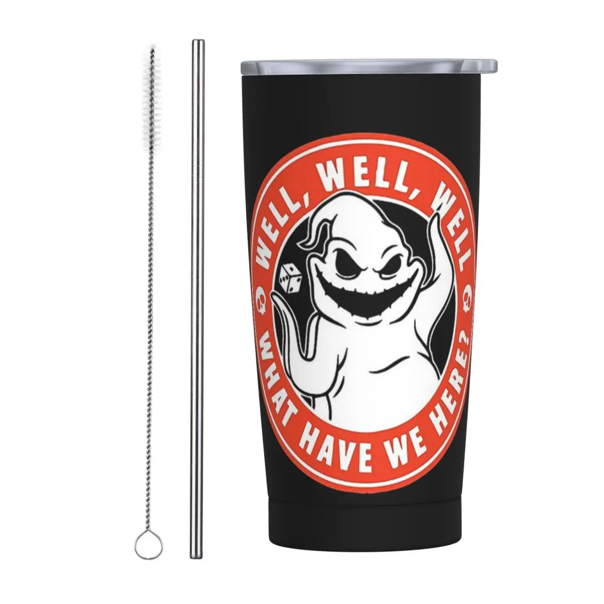 Oogie Boogie Stainless Steel Tumbler Vacuum Insulated Mugs Thermal Cold Cups Straw With Lid 20oz