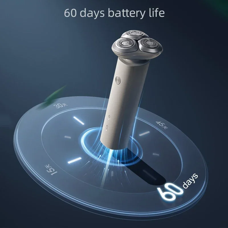 ماكينة حلاقة كهربائية Xiaomi Mijia S101 مقاومة للماء ماكينة حلاقة معززة جافة شفرات حلاقة للرجال ماكينة تشذيب اللحية الرطبة