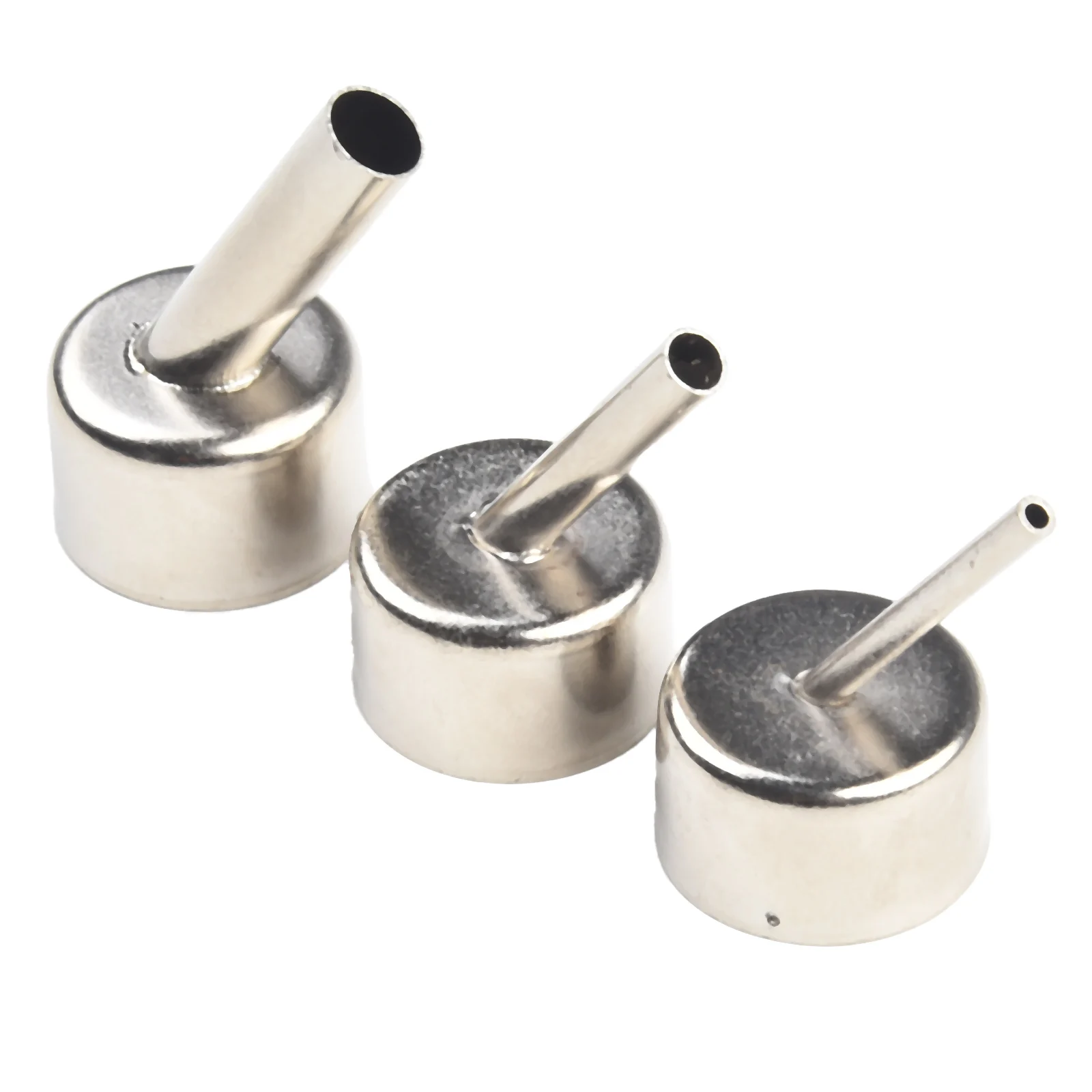 Welding Tools Welding Nozzle Easy To Install Welding Nozzle 3pcs 45 Degree Hot Air Rework Station Silver Stainless Steel
