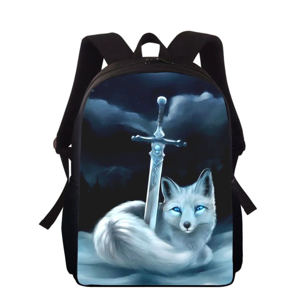 fox animal 15” 3D Print Kids Backpack Primary School Bags for Boys Girls Back Pack Students School Book Bags