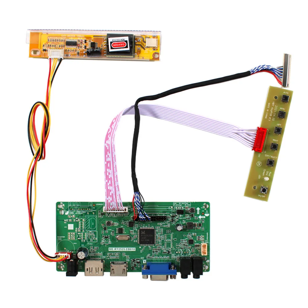 

HD-MI DP VGA LCD Controller Board For B154EW01 B154EW02 B154EW03 B154EW04 B154EW06 B154EW08 LTN154X3 15.4inch 1280x800 LCD