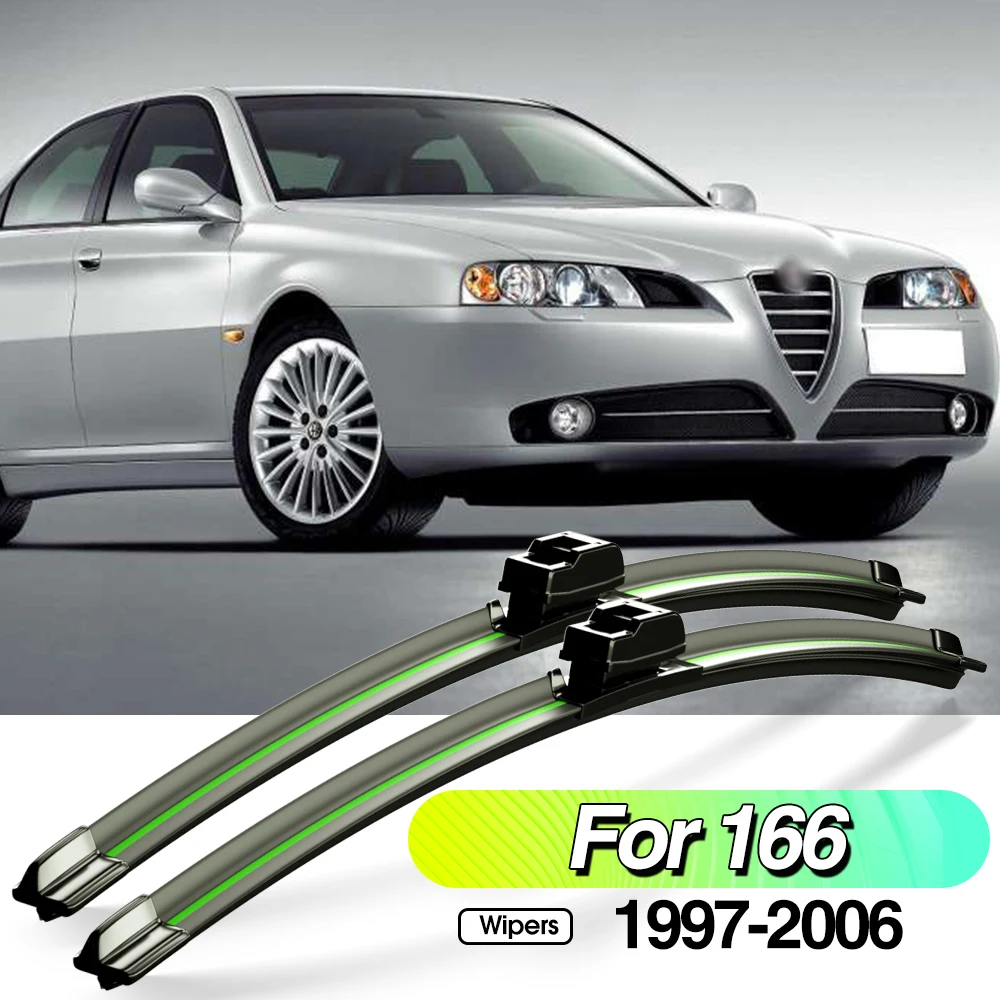 

For Alfa Romeo 166 1998-2007 2pcs Front Windshield Wiper Blades Windscreen Window Accessories 1999 2000 2001 2002 2003 2005 2006