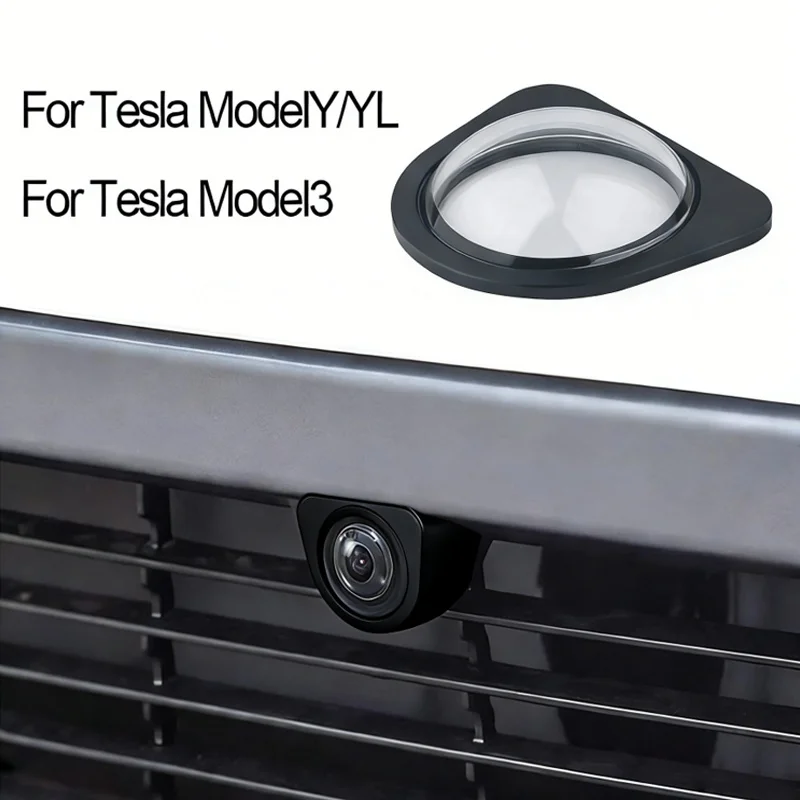 

Защитная пленка из закаленного стекла для камеры переднего бампера Tesla Model Y / YL / Model 3 2025-2026, защитный чехол для объектива