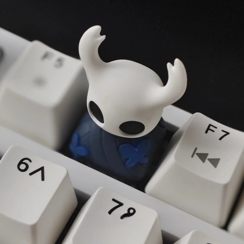 Hollow Knight Figur Benutzerdefinierte Tastenkappen Transparent Niedliche Harz Tastenkappen Mechanische Tastatur Sekundäre DIY Anime Spielzeug Weihnachtsgeschenke