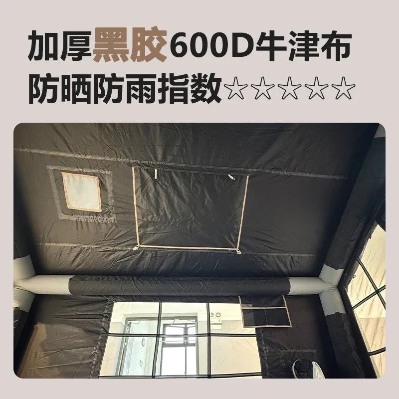 Oxford cloth outdoor camping inflatable extreme snow white tent windproof rainproof thickened portable