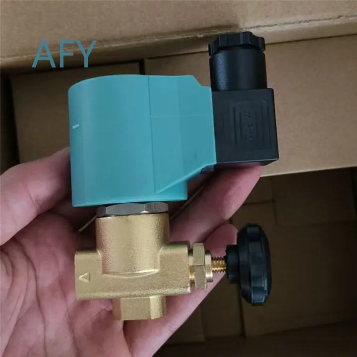G1/4 180C Steam Wash Solenoid Valve for Commercial Laundry Equipment Parts RFS DL-6E for 220VAC 60Hz Ferrous Steam Valve for