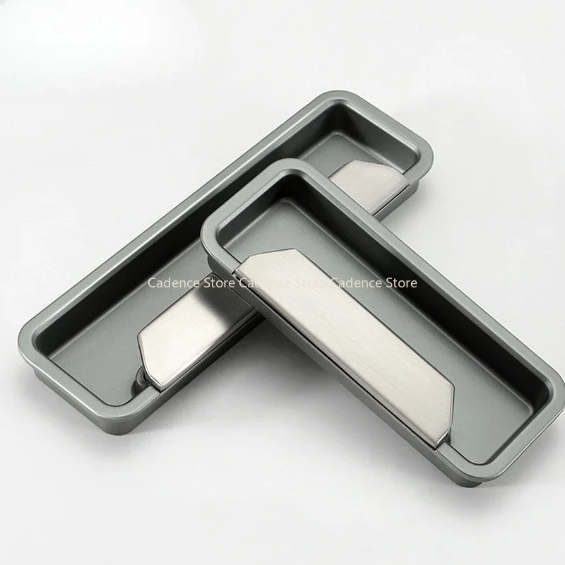Recessed Cabinet and Drawer Pull Handle for Kitchen, Bathroom, and Furniture Embedded Wardrobe Sliding Door Handles